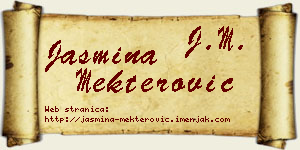 Jasmina Mekterović vizit kartica